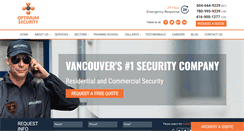 Desktop Screenshot of optimumsecurity.ca